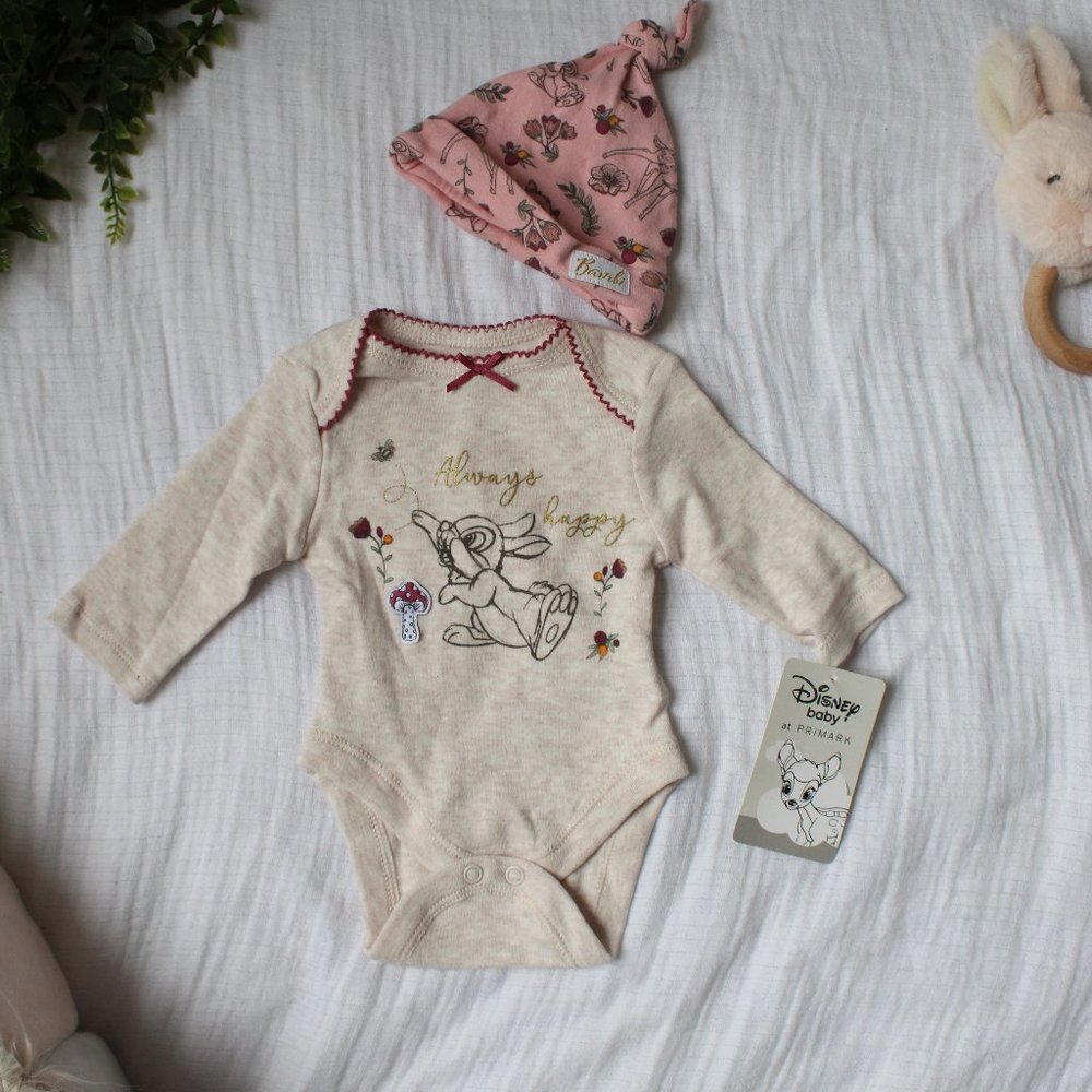 Disney Baby Brand New Thumper Bambi Onesie/Hat